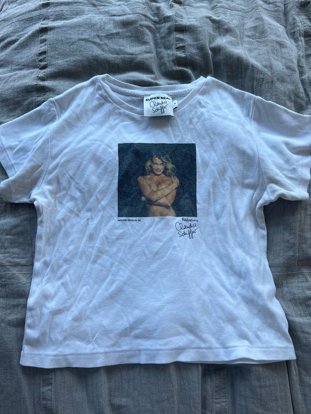 Realisation Par Claudia Schiffer Graphic Baby Tee